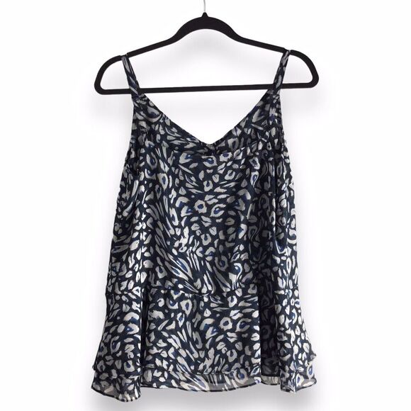 Cabi 5362 Size Small Purr Cami Tank Top V Neck Peplum Hem Button Front Cat Lover - Picture 1 of 16